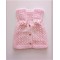 Arife Hanım Hand Knitted Girl's Vest. Suitable for 1 year old.