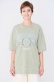 Addax South Campus Bedrucktes Oversize Crop T-Shirt