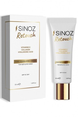 Sinoz Retouch Tone Equalizing And Moisturizing Collagen Cream Spf 15 50 Ml