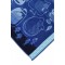 Özdilek Cannes Fish Grid Blue Velvet Beach Towel 90x180