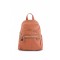 BAGzy Taba Women's Loose Soft Wash Leather Multi-Section Backpack