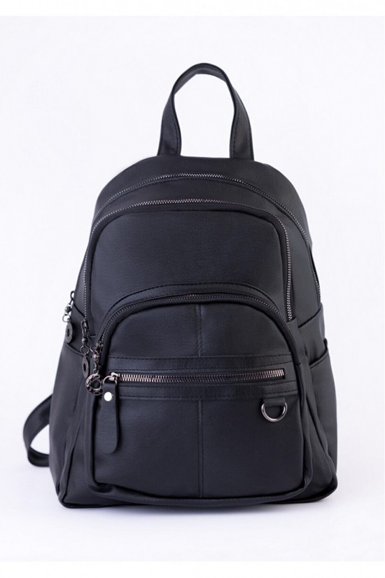 BAGzy Damen-Rucksack aus weichem, gewaschenem Leder mit mehreren Zellen