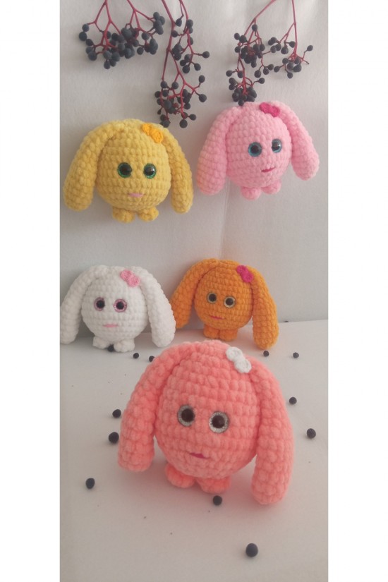 Mrs. Arife Amigurumi Pofidik Kaninchenspielzeug (Preis ist 1 Stück.)