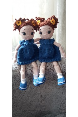 Arife Hanım Amigurumi Organic Jointed Cute Doll (Η τιμή είναι για 1 τεμάχιο)