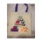 Arife Hanım Tote Bag Punch Embroidered (A) Letter Pattern Design Bag 100% Baumwollseil wird verwendet.