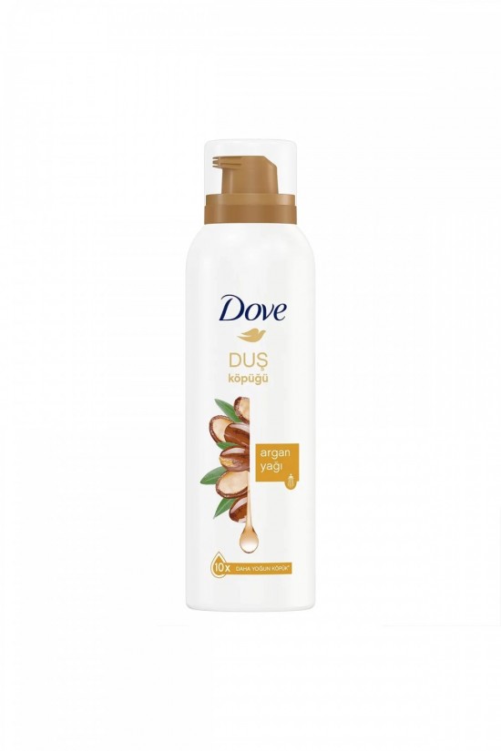 Dove Köpük Duş Jeli Argan Yağı 10 Kat Daha Yoğun Köpüğe Sahip Kremsi Formül 200 ml