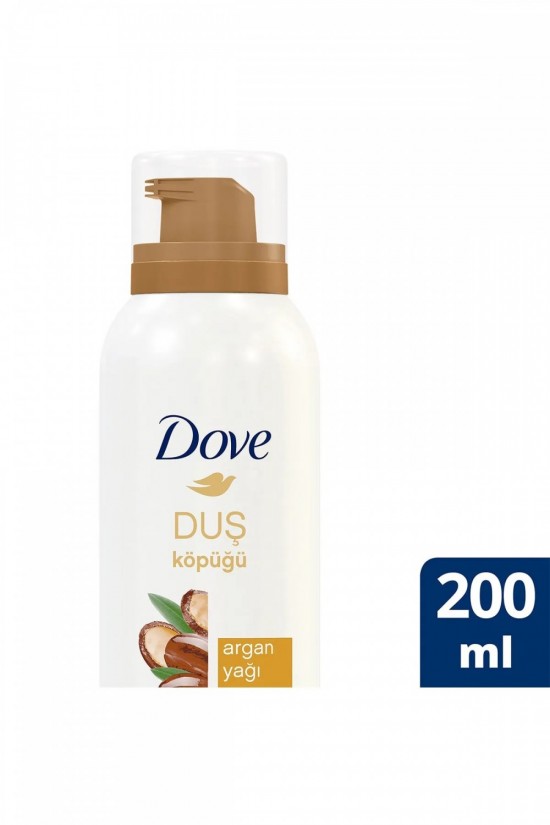 Dove Köpük Duş Jeli Argan Yağı 10 Kat Daha Yoğun Köpüğe Sahip Kremsi Formül 200 ml