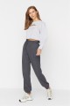 Anthracite Thessaloniki Basic Knitted Sweatpants