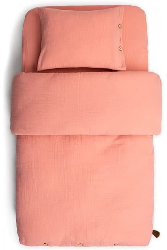 2-pack Duvet Cover S, Coral, Puppy Mouth, 100 x 150 Cm