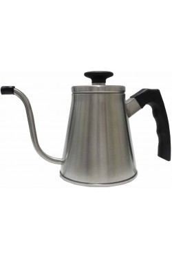 Barista Kahve Gooseneck Kettle - Çelik Kahve Demleme Dripper Kettle - İndüksiyonlu - Paslanmaz Çelik - Slim - 800 ml