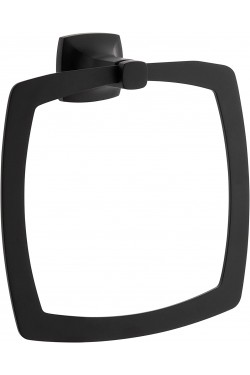 400 A4412036 Ringhandtuchhalter, Mattschwarz