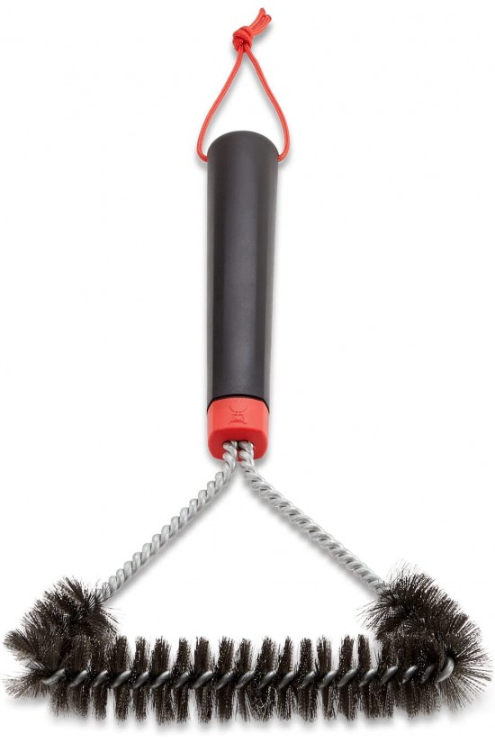 12" Three-Sided Grill Brush