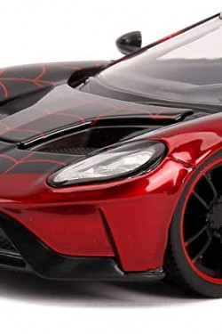 , 253225008, Spiderman Miles Morales 2017 Ford GT, фигурка 1:24, литье под давлением (металл), лицензировано, Miles Morales 2017 Ford GT и фигурка