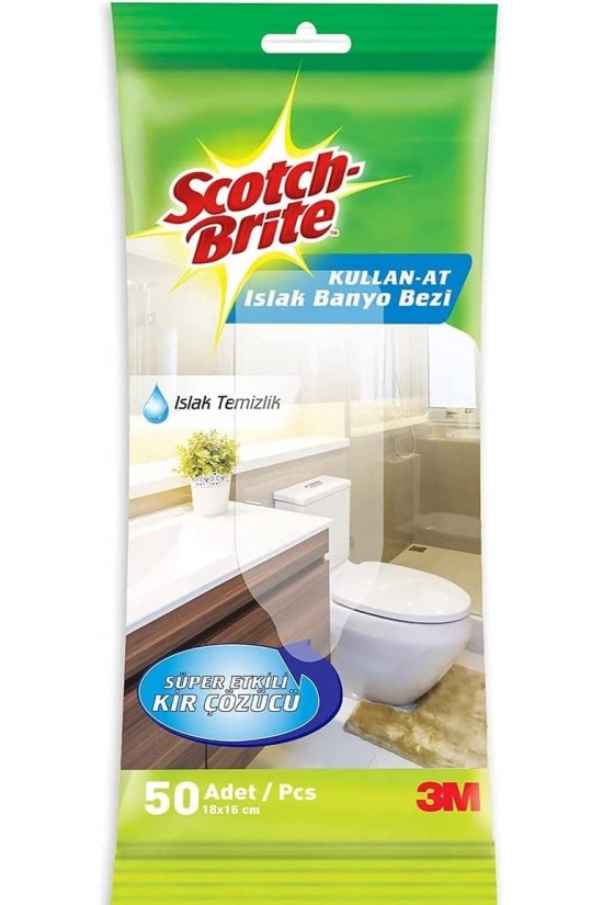 1969005 Disposable Wet Bath Cloth, 50 Sheets