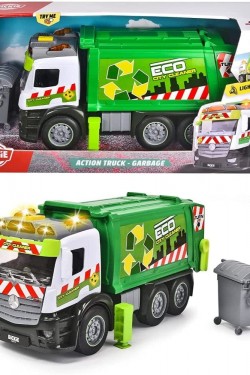 , 203745014, Aksiyon Çöp Kamyonu, Action Truck, Sesli/Işıklı, 26 cm, Action Garbage Truck