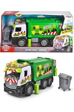 , 203745014, Aksiyon Çöp Kamyonu, Action Truck, Sesli/Işıklı, 26 cm, Action Garbage Truck