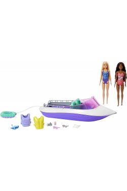 's Boat Oyun S, avec 2 places assises bun bateau à fond transparent (46 cm) et 4 accessoires, 3 ans et plus HHG60