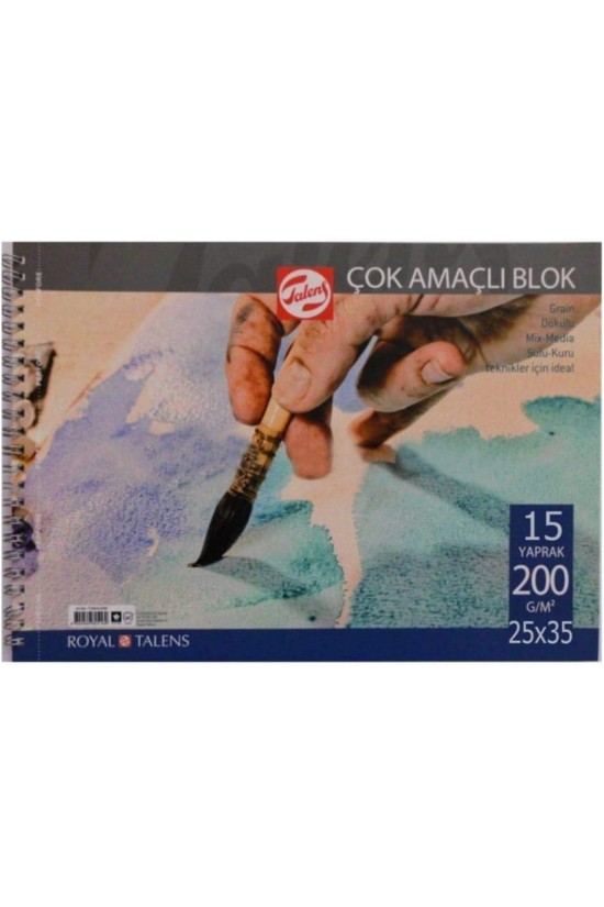 Talens Çok Amaçlı Resim Blokları 200 Gr - 25 X 35 - 15 Yaprak