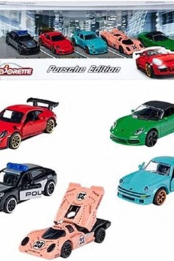 , 212053171, Porsche 5 Parça Hediye Pak, 7.5 CM, Die-Cast (Metal), Süspansiyonlu Tekerlekler, Lisanslı, Porsche 5 Parça Giftpack