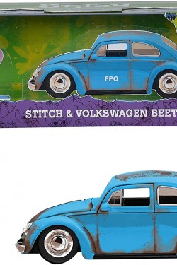 , 253073001, Lilo and Stitch, Lisanslı, Volkswagen Beetle, Açılabilir Parçalar, Die-Cast (Metal), Serbest Tekerlek