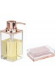 2 LI BATH S MODERN GOLD COPPER DESIGN ACRYL, Kupfer-transparent, 20X20X10CM