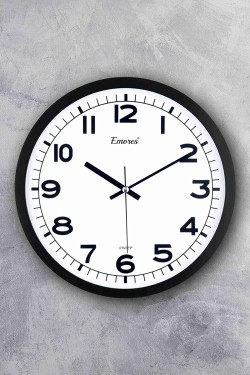 31 Cm Real Glass Silent Mechanism Wall Clock