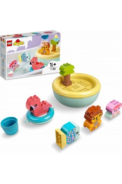 First Bath Time Fun: Floating Animal Island 10966 Toy Maker S pour les enfants d'âge préscolaire de 18 mois et plus (20 pièces)