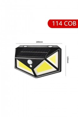 114 Led Solar Solar Garden Lighting Motion Sensor Lamp 3 Modes Cob LedMöbel & Wohnen, Beleuchtung, Beleuchtung!