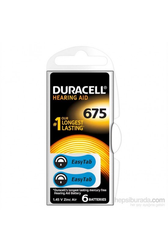 Duracell 675 Nummer 6 Hörgerätebatterie