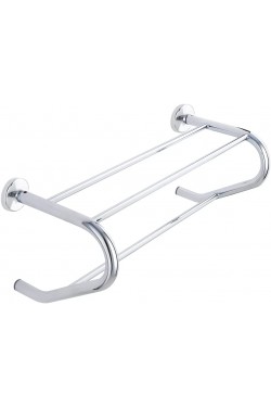 1166 Towel Rack, Brass-Chrome