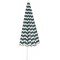 7714-Green Ecru F200 Acrylic Umbrella (GREEN/WHITE), Standard, Standard