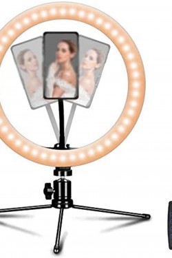 39538 Ct 001 Lighted Tripod Phone Holder Ring Light