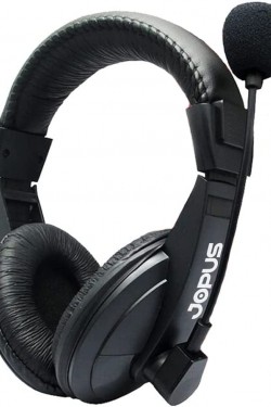 43084 Game J-1 Casque de jeu supra-auriculaire, noir