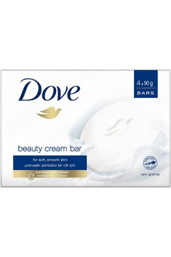 Beauty Cream Bar Katı Güzellik Sabunu Original Nemlendirici Etkili, (4 x 90 g)