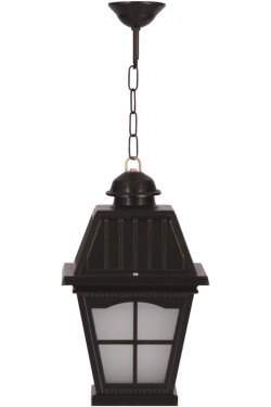 68039 Suspension Lanterne de Jardin, 60 w, Noir