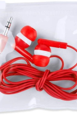 4837 HD Quality Isolated Earphone Against External Noise, κόκκινο