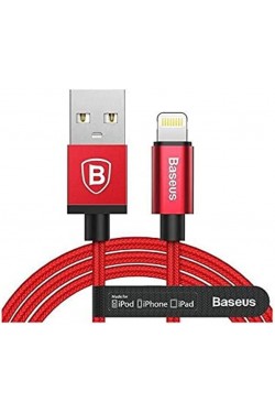 2.0 A USB-A & Lightning MFI Licensed Charge & Data Transfer Cable, 1 Meter, Red, ‎CAETRTC-MF09