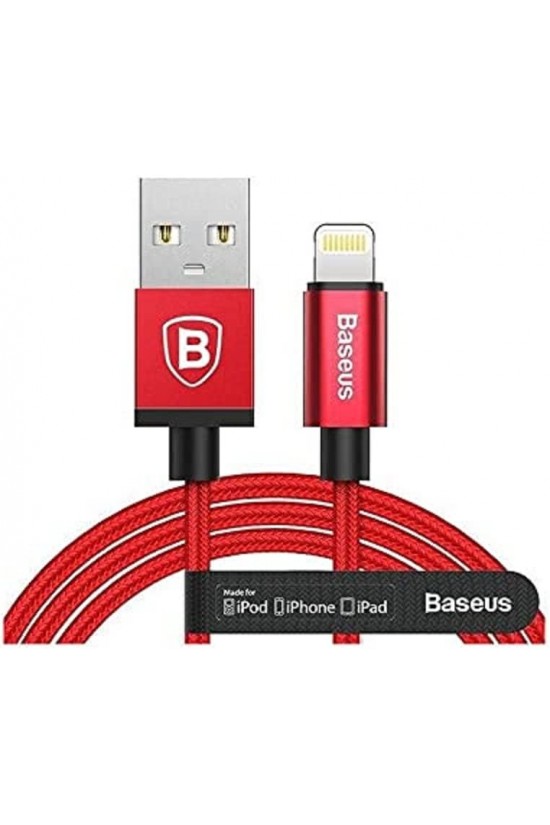 2,0-A-USB-A- und Lightning-MFI-lizenziertes Lade- und Datenübertragungskabel, 1 Meter, Rot, ‎CAETRTC-MF09