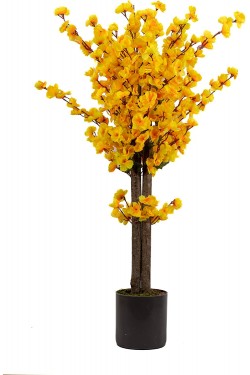 100cm Artificial Yellow Color Japanese Spring Tree