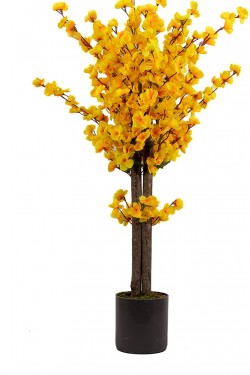 100cm Artificial Yellow Color Japanese Spring Tree