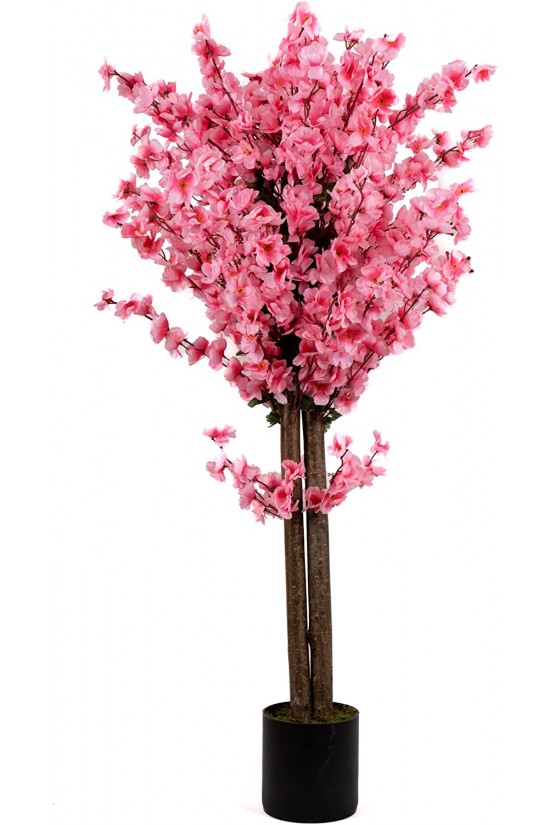 120 cm großer künstlicher japanischer Frühlingsbaum in rosa Farbe