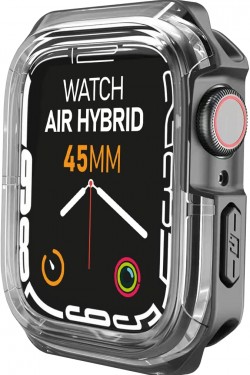 Watch 8/7 Compatible Air Case 45mm, Coque de Protection Antichoc en Silicone (Noir)