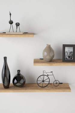 Yurudesign Shelf R17 3'lü Uçan Raf Atlantik