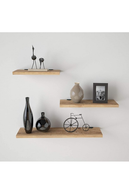 Yurudesign Shelf R17 3'lü Uçan Raf Atlantik