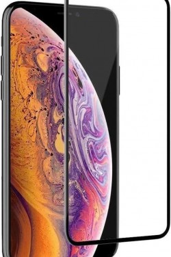 Verre trempé 5D pour Iphone 11, noir