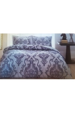 1000037001 Selby Satin Duvet Cover Set, Purple