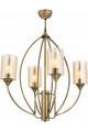 1660 Modern Chandelier, 60 W, Tumbled