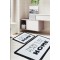 Like Home Lot de 2 tapis de salle de bain imprimés numériques S