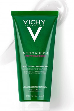 Vichy Normaderm Phytosolution Gel de Limpeza Facial Purificante 1 Embalagem, 200,0 ML