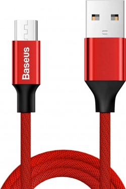 Yiven, 2.0 A USB-A & Micro-USB Şarj & Data Aktarım Kablosu, 1 Metre, Kırmızı, ‎CAMYW-A09